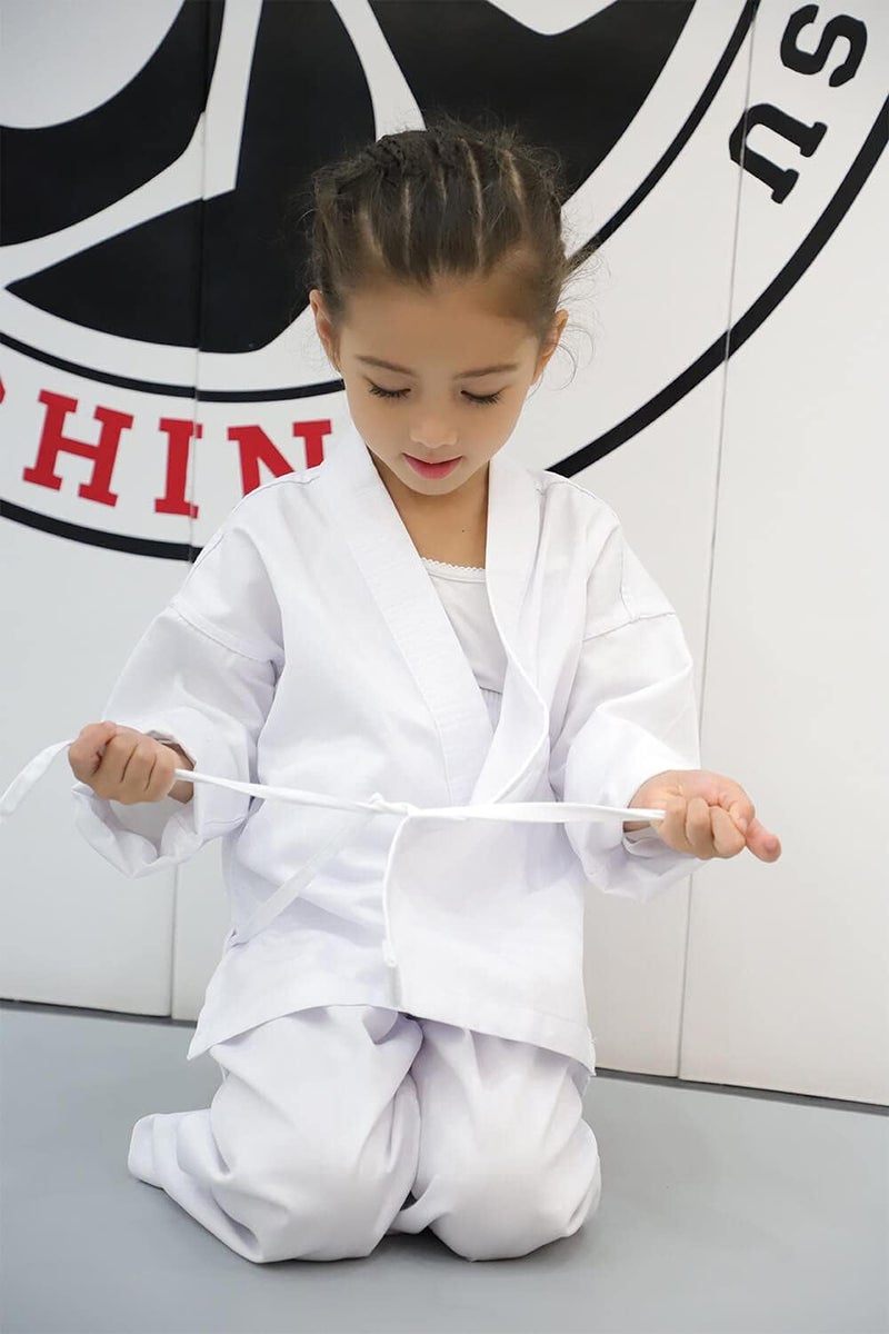 FLKKY Karate Uniform for Kids and Adults - Lightweight Student Gi Sets with Belt - Martial Arts Sports Suit - Image 3